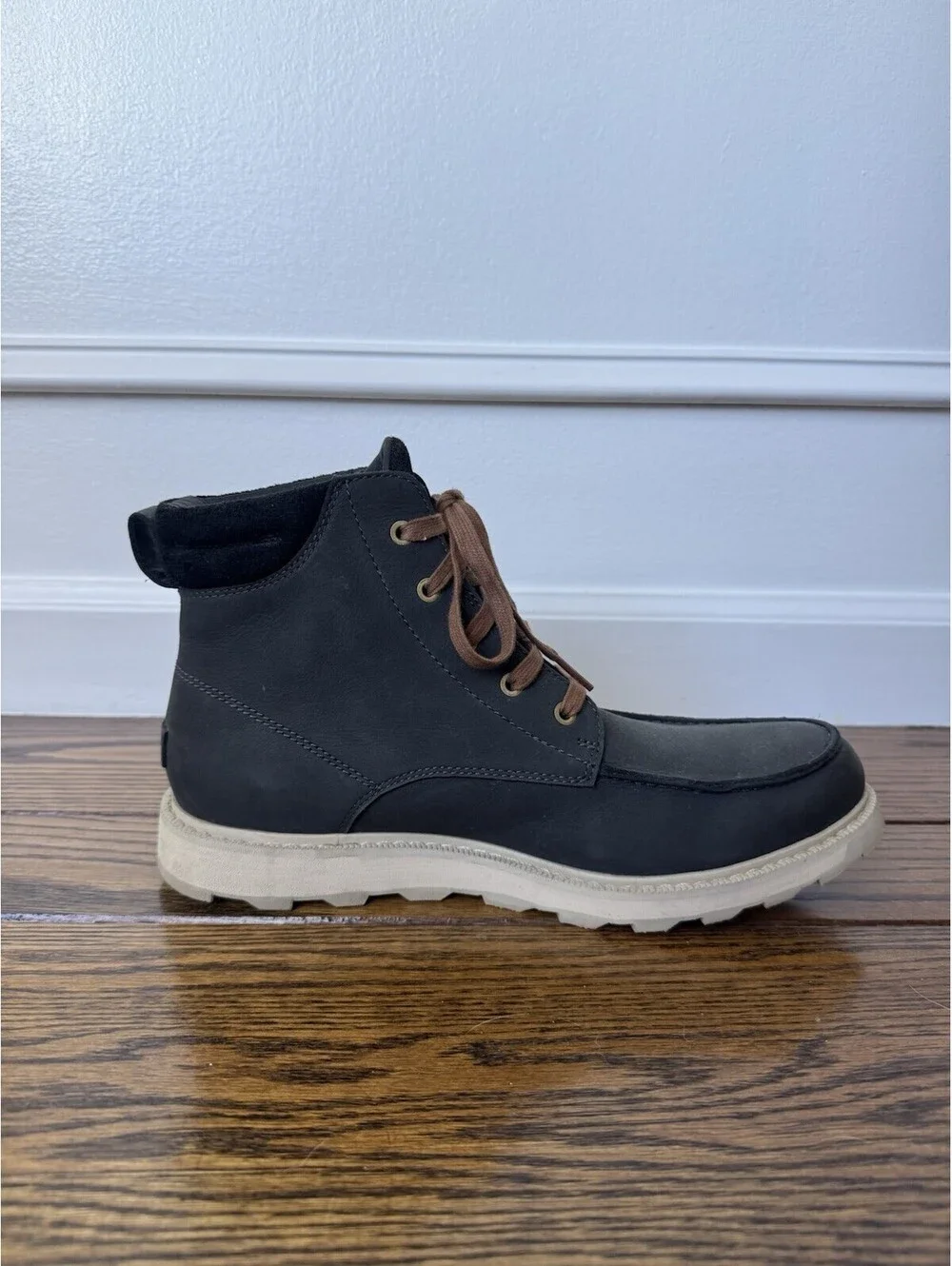 Sorel Madson II Men's Moc Toe Waterproof Boots, Size 11.5, Color Coal